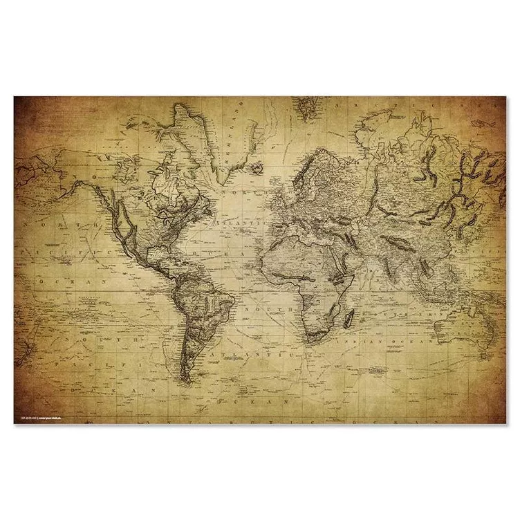 trendform Schreibunterlage WORLD MAP VINTAGE online kaufen MANOR