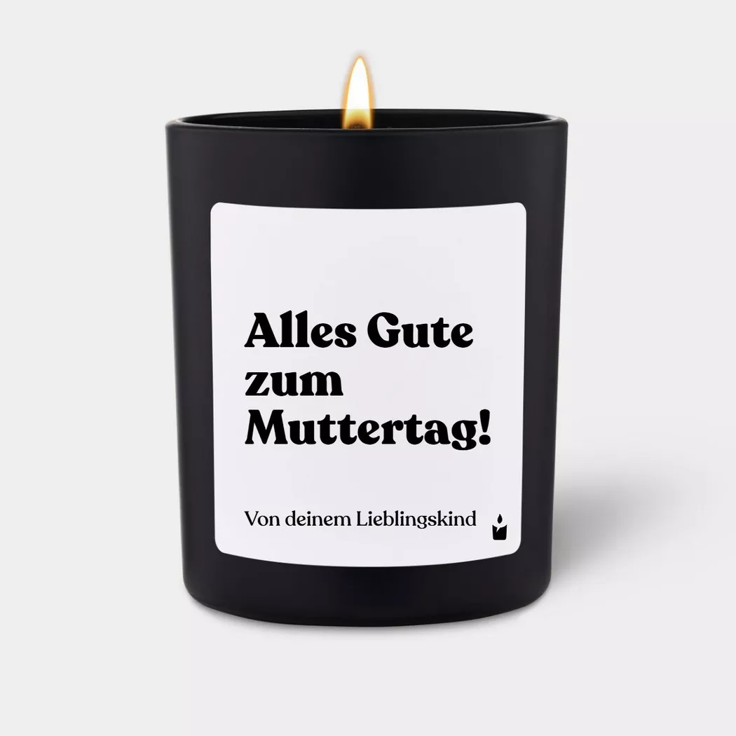 CandleHand - Duftkerze Flowery Alles Gute zum Muttertag!, 7X8X7CM, Weiss