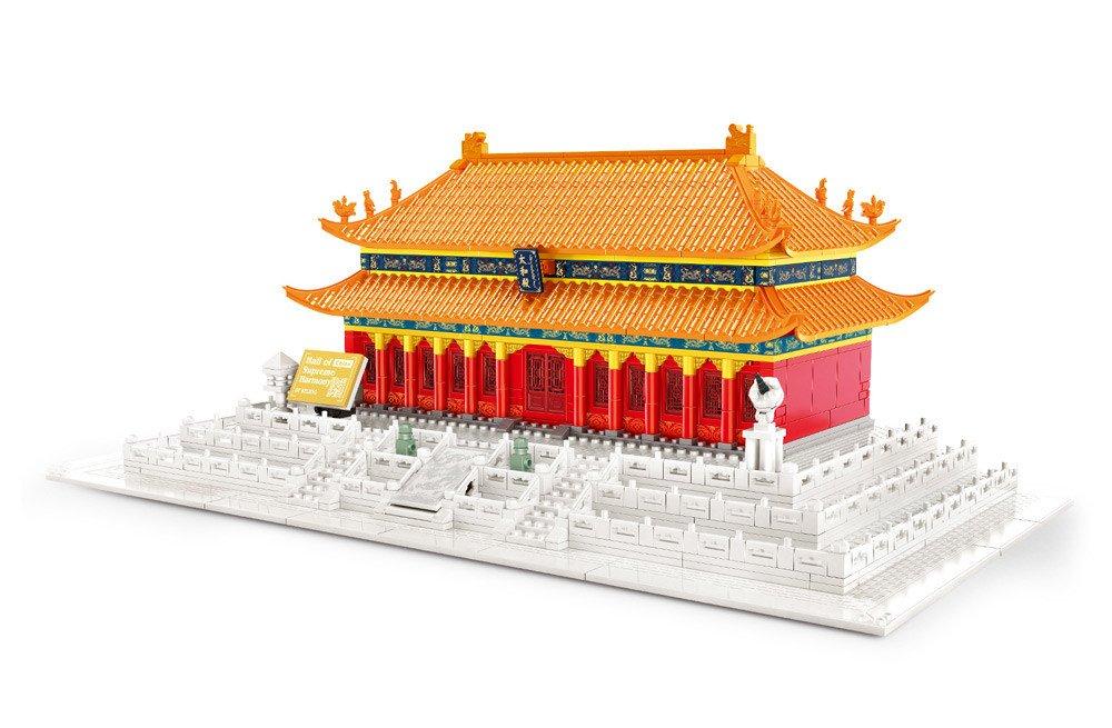 Image of Technische Daten: Anzahl Teile: 862 Abmessungen: 545x293x191mm Altersgruppe: 6+ Lieferumfang: • 1x Hall of Supreme Harmony Bausatz (862 Teile) • 1x Bauanleitung Multicolor