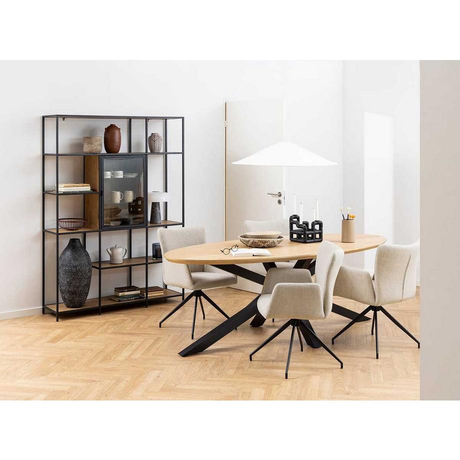 mutoni Tavolo da pranzo Triple-X marrone ovale 220  