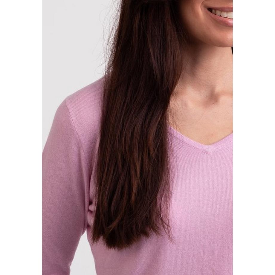 CASH-MERE.CH Pullover Scollo a V Cashmere Riciclato  