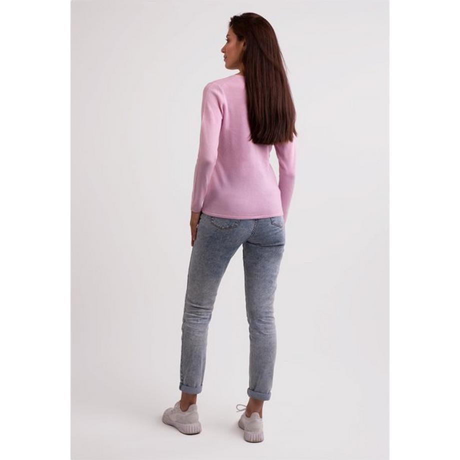 CASH-MERE.CH Pullover Scollo a V Cashmere Riciclato  