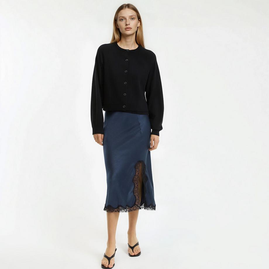 La Redoute Collections Cardigan Girocollo in Maglia Fine  