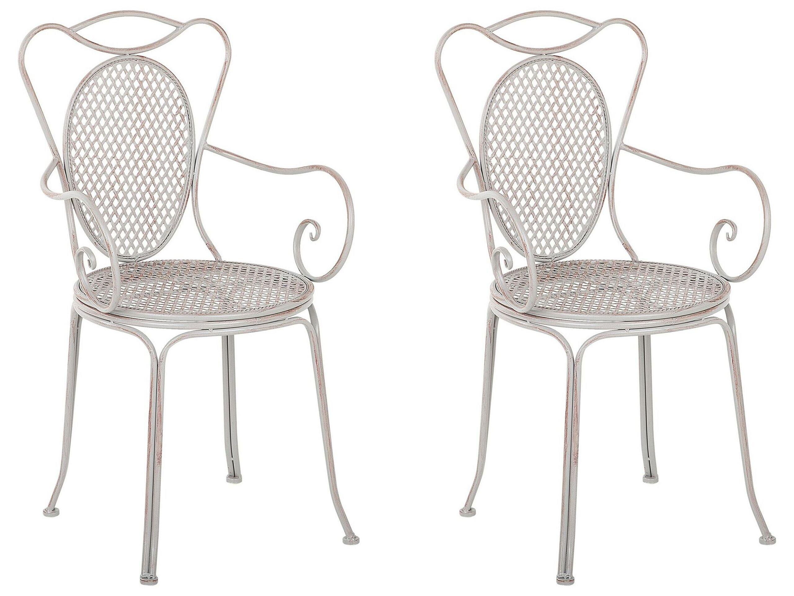 Image of Set mit 2 Stühlen aus Eisen Retro CILENTO Set mit 2 Stühlen aus Eisen Retro CILENTO