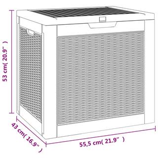 VidaXL Boîte de rangement de jardin polypropylène  