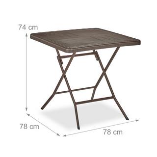 B2X Table de jardin aspect bois  