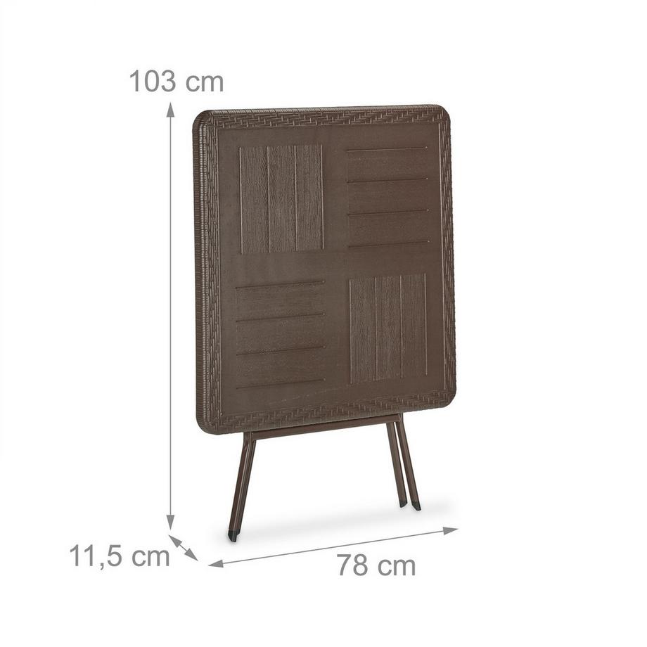 B2X Gartentisch in Holzoptik  