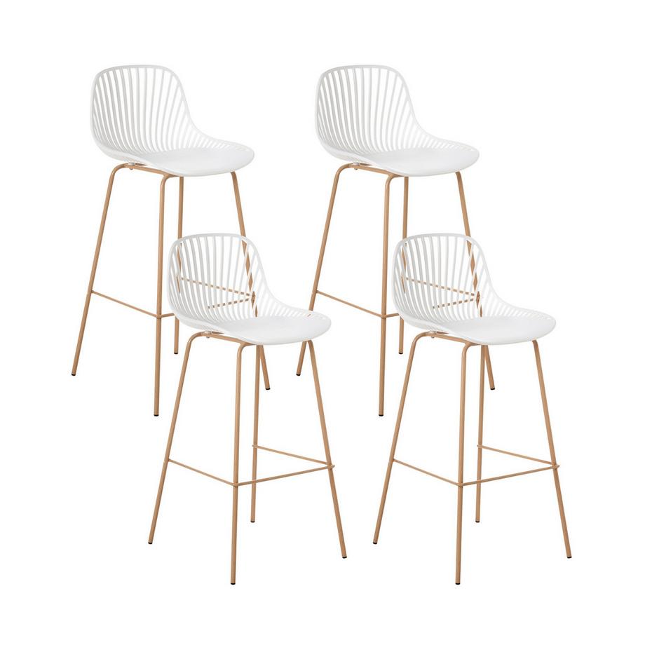 Set di 4 sedie alte en Materiale sintetico  KLEVE