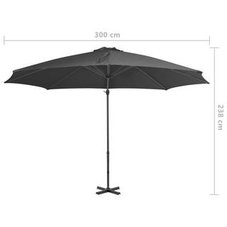 VidaXL Parasol de jardin en porte-à-faux  