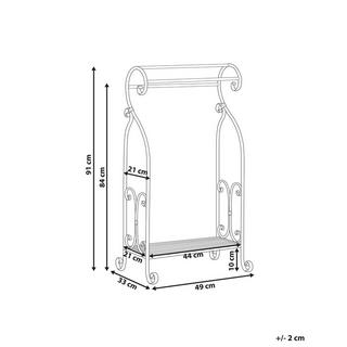 Beliani  Porte-serviettes en Métal Rétro LINARES 