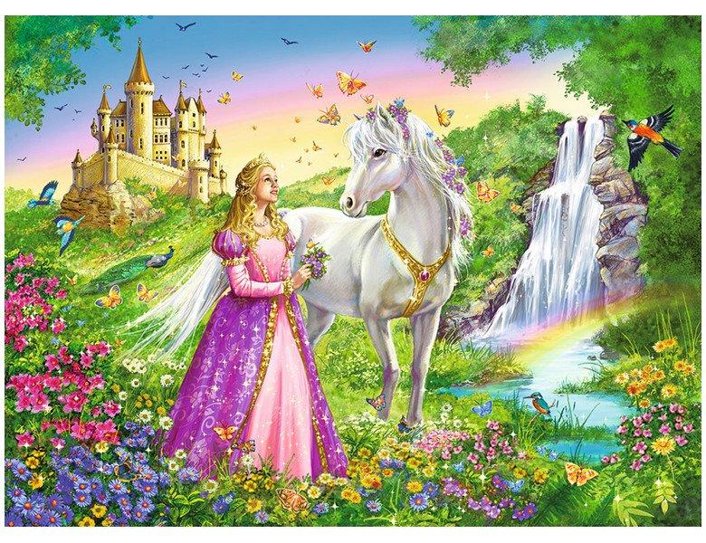 Ravensburger  Puzzle Prinzessin mit Pferd (200XXL) 