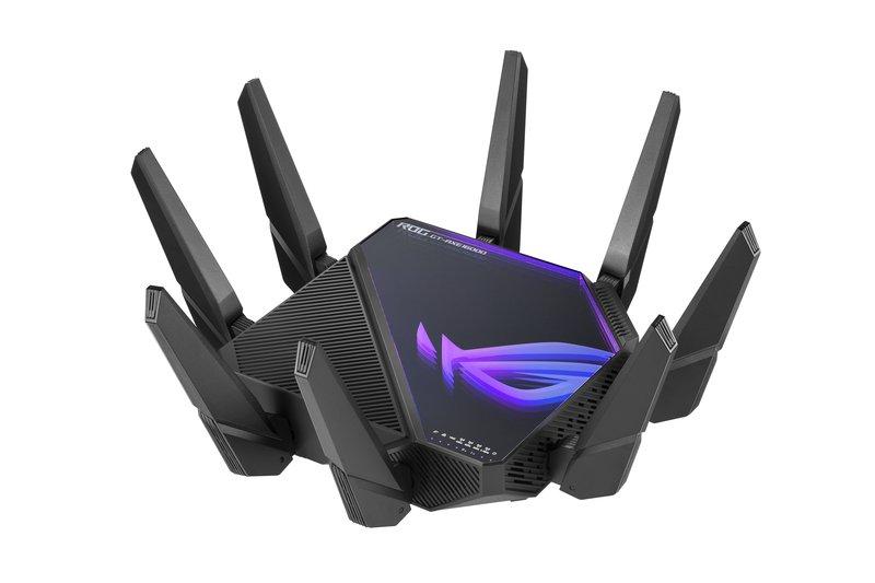 ASUS  ROG Rapture GT-AXE16000 router wireless 10 Gigabit Ethernet Tri-band (2,4 GHz/5 GHz/6 GHz) Nero 