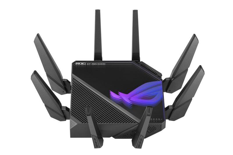 ASUS  ROG Rapture GT-AXE16000 router wireless 10 Gigabit Ethernet Tri-band (2,4 GHz/5 GHz/6 GHz) Nero 