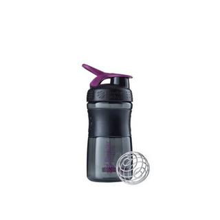 Blender Bottle  20oz / 590ml BlenderBottle SportMixer Flip, Black/Plum 