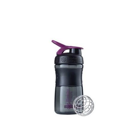 Blender Bottle  20oz / 590ml BlenderBottle SportMixer Flip, Black/Plum 