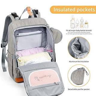 Only-bags.store Baby-Wickeltaschen-Rucksack, Wickelrucksack, multifunktional, große Kapazität, Babytasche, Reiserucksack mit Wickelunterlage und Schnullerhalter  