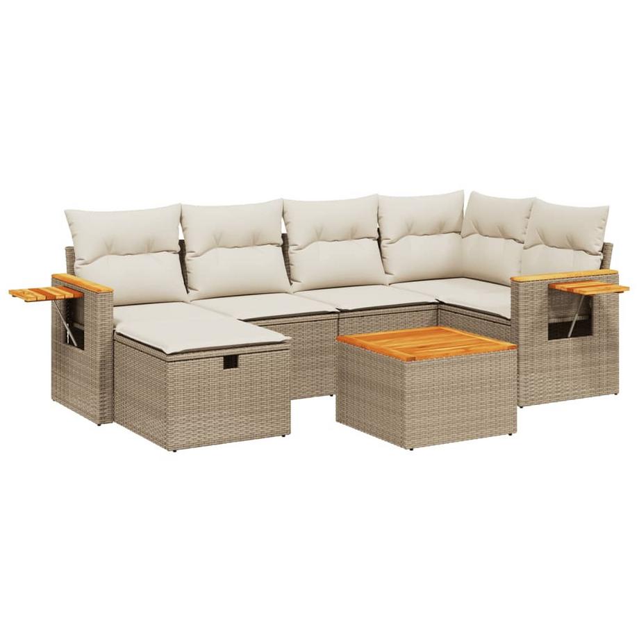 set divano da giardino Polirattan