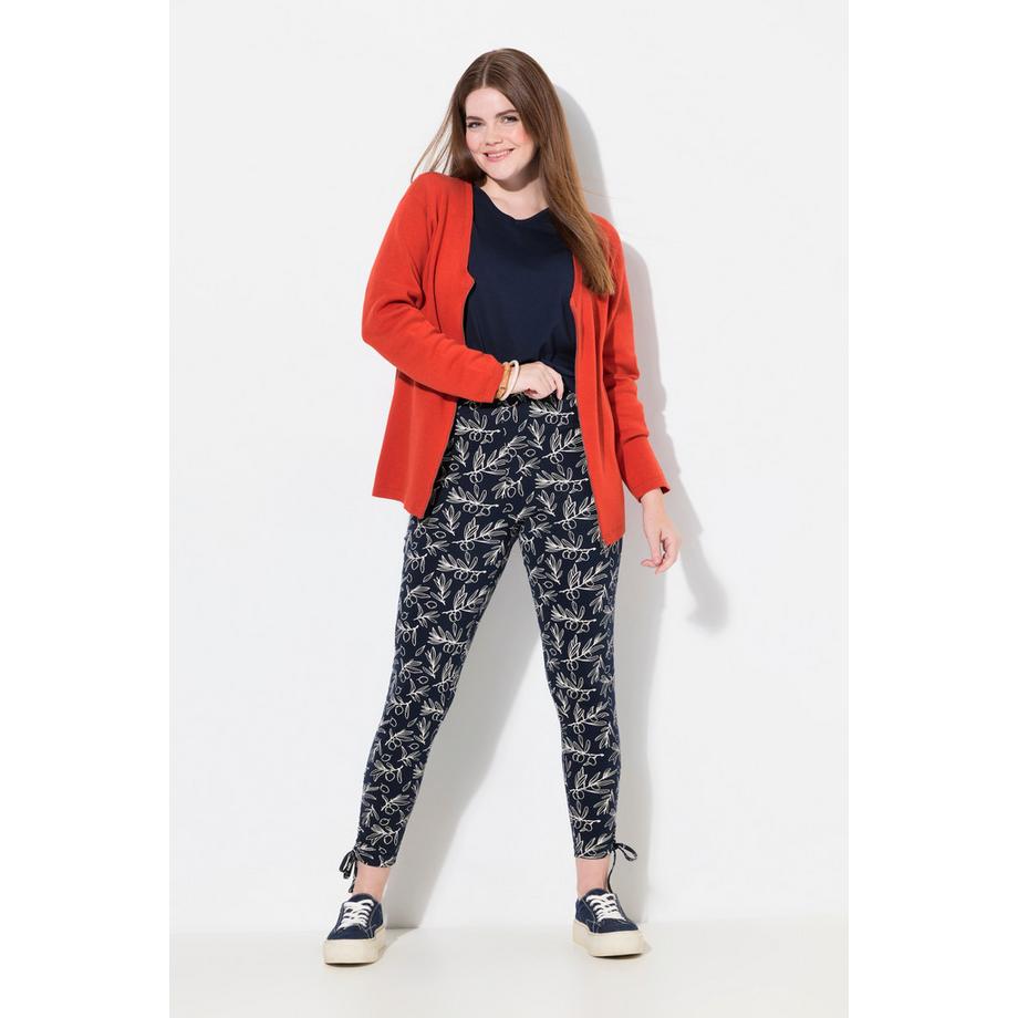 Ulla Popken Leggings Saumraffung Schmales Bein Biobaumwolle  