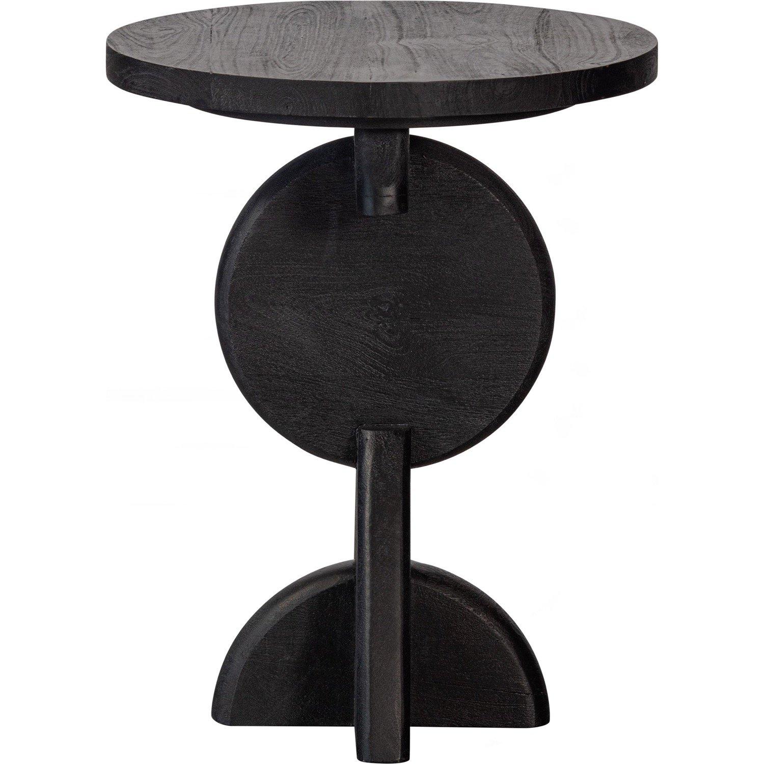 mutoni Table d'appoint Pete Mango noir  