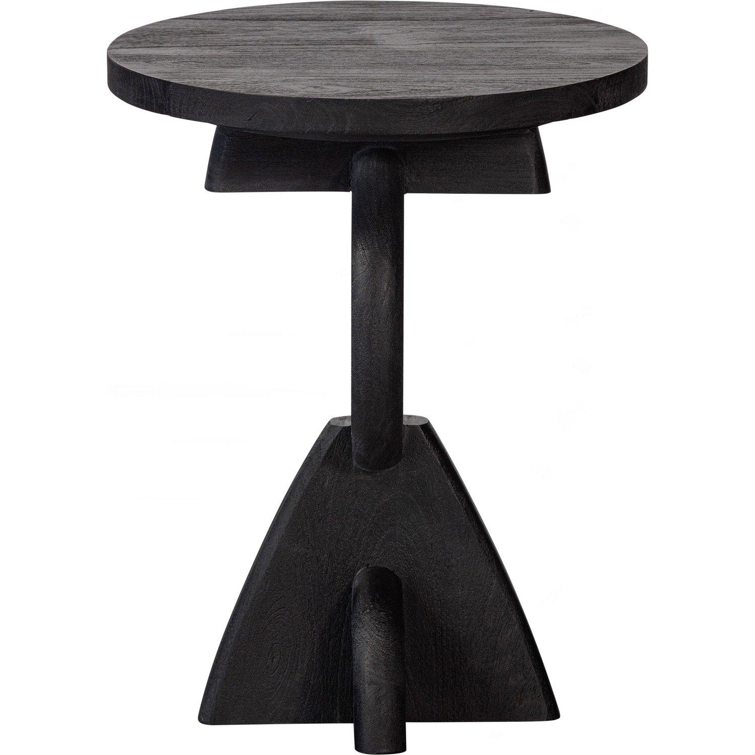 mutoni Table d'appoint Pete Mango noir  