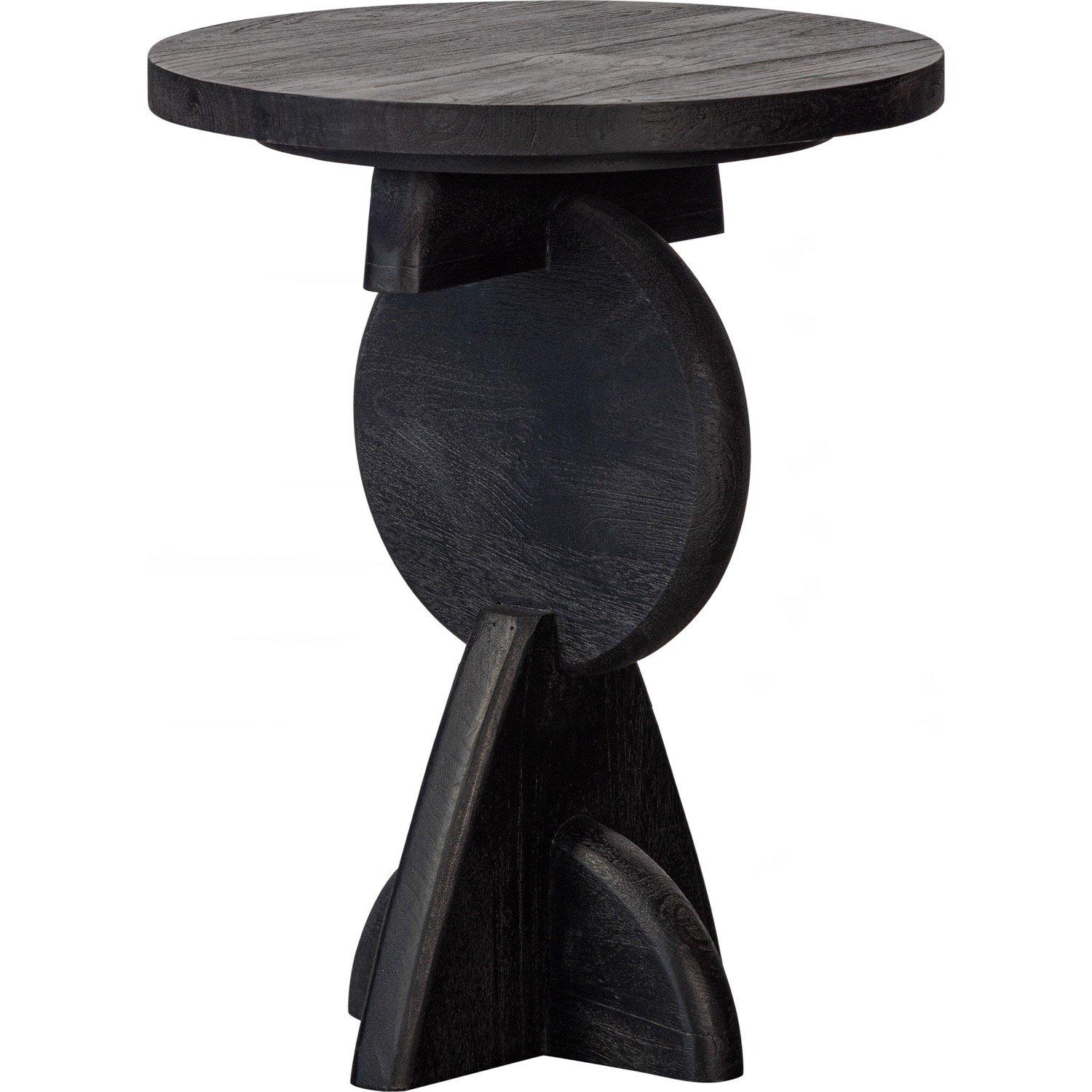 mutoni Table d'appoint Pete Mango noir  