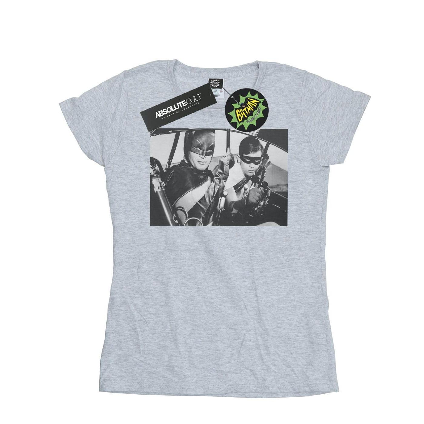 Image of Batman Tv Series Ready For Action Tshirt Damen Grau L