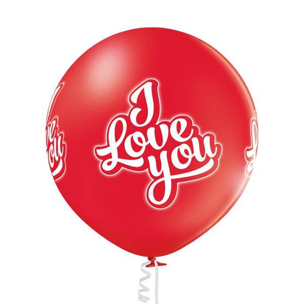 Image of I Love You Spielzeugballon Unisex Rot Bunt ONE SIZE