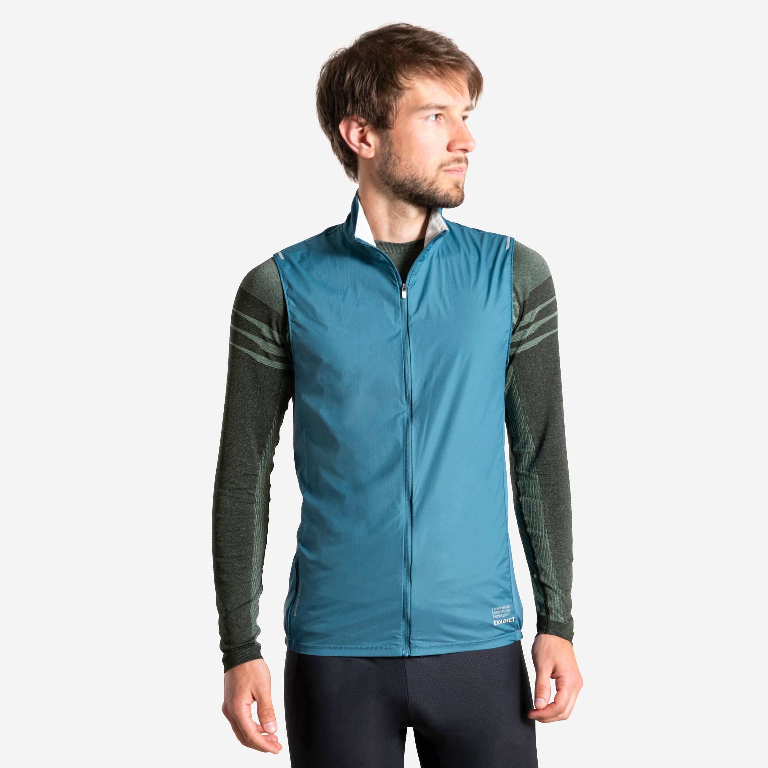 Image of Weste - Wind Trail Unisex Blau Bedruckt 52/2XL