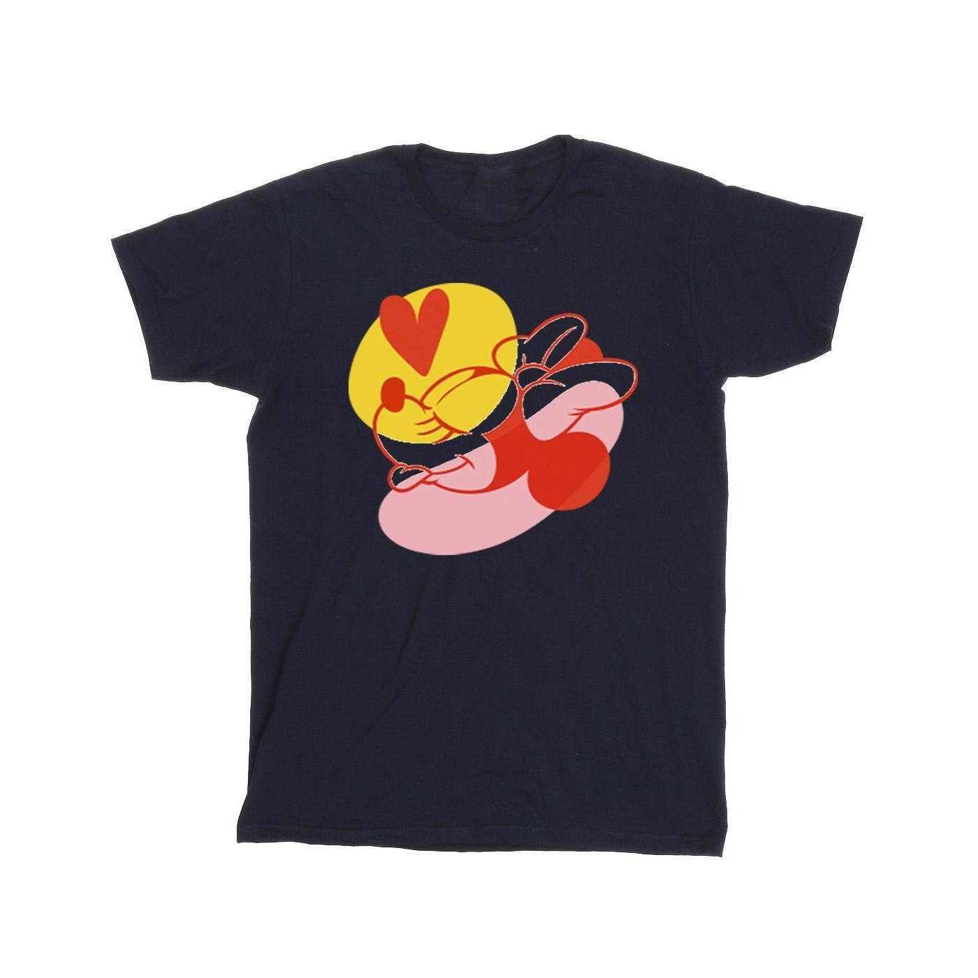 Image of Minnie Mouse Tongue Heart Tshirt Unisex Marine 116