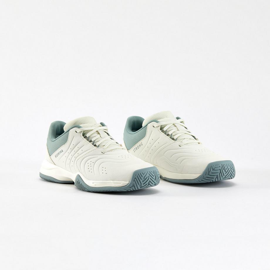 ARTENGO  Chaussures - Kinder Tennisschuhe mit Schnürsenkel - TS Strong Jr weiß 