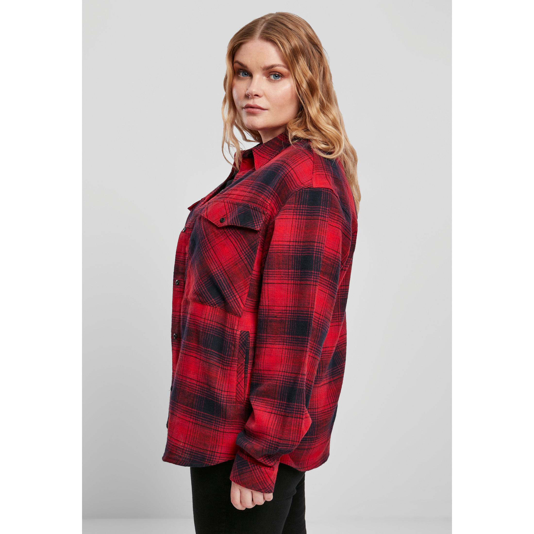 URBAN CLASSICS  hemd damen check over 