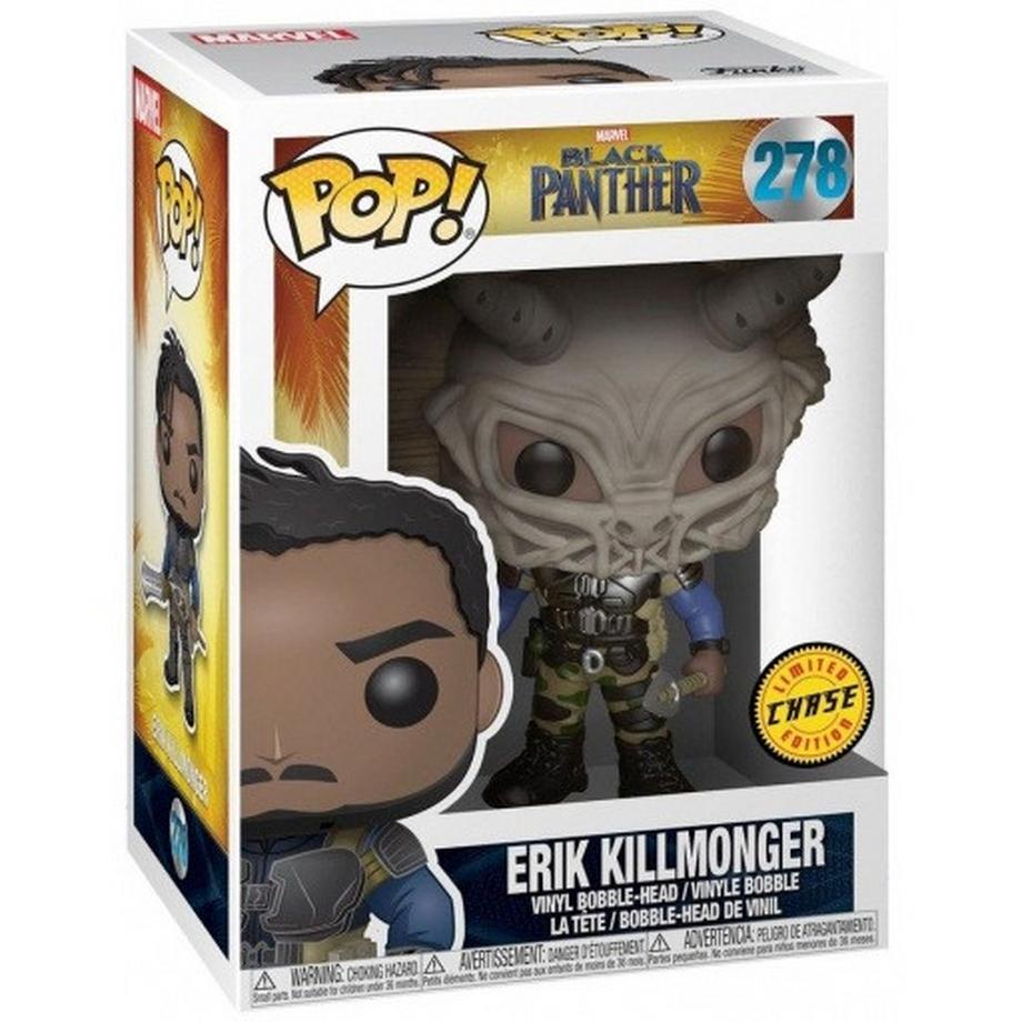 Funko  Pop Action Figure of erik killmonger Masked Chase 278 