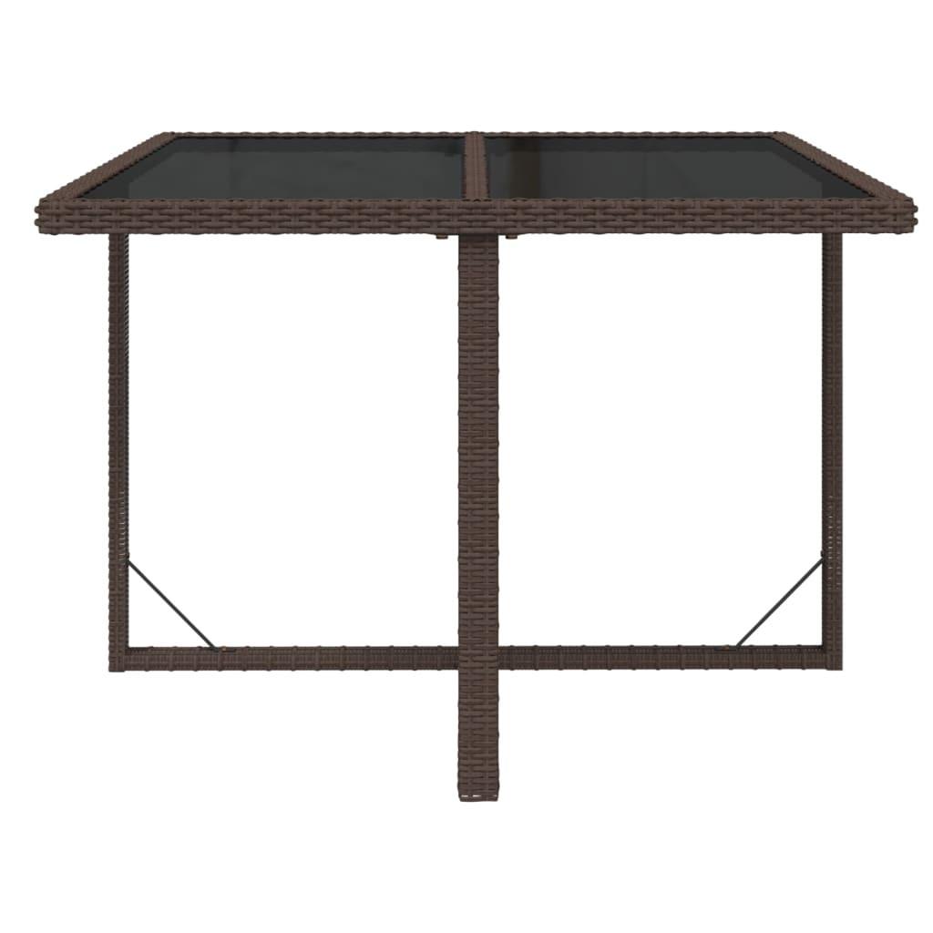 VidaXL Table de jardin rotin synthétique  