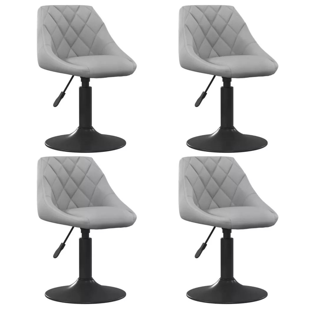 VidaXL - Chaise de salle à manger velours, One Size, Gris