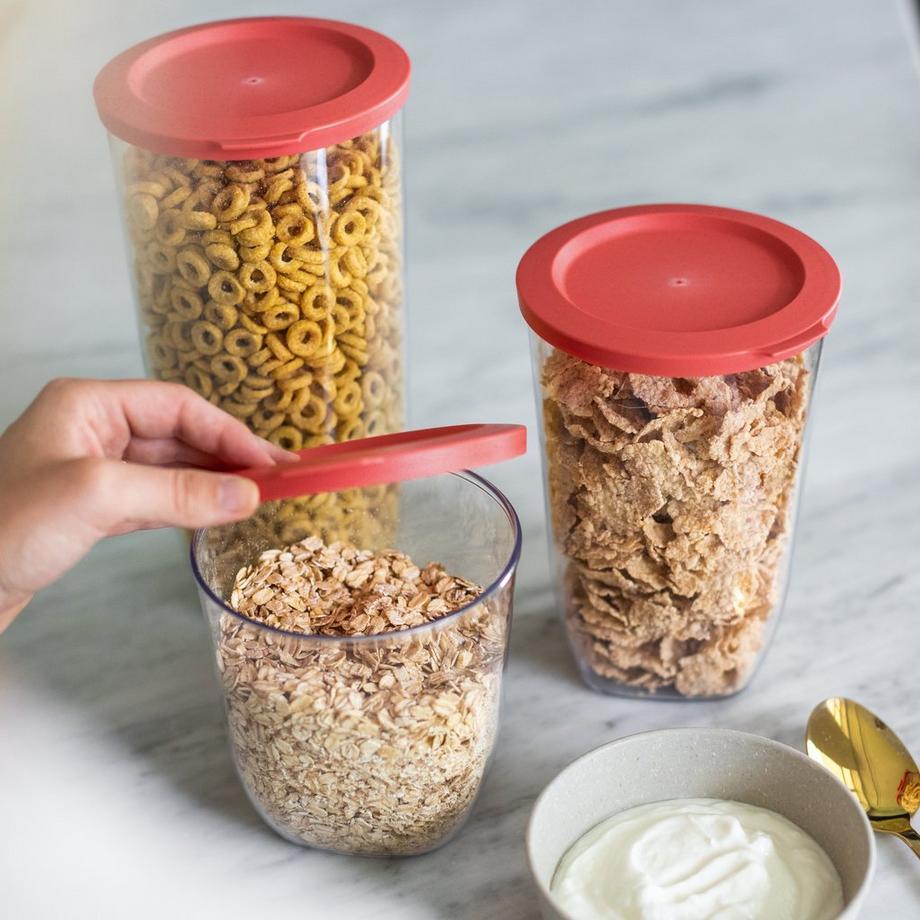 koziol  koziol Connect Dry M Rund Behälter 1,5 l Pink, Transparent 1 Stück(e) 