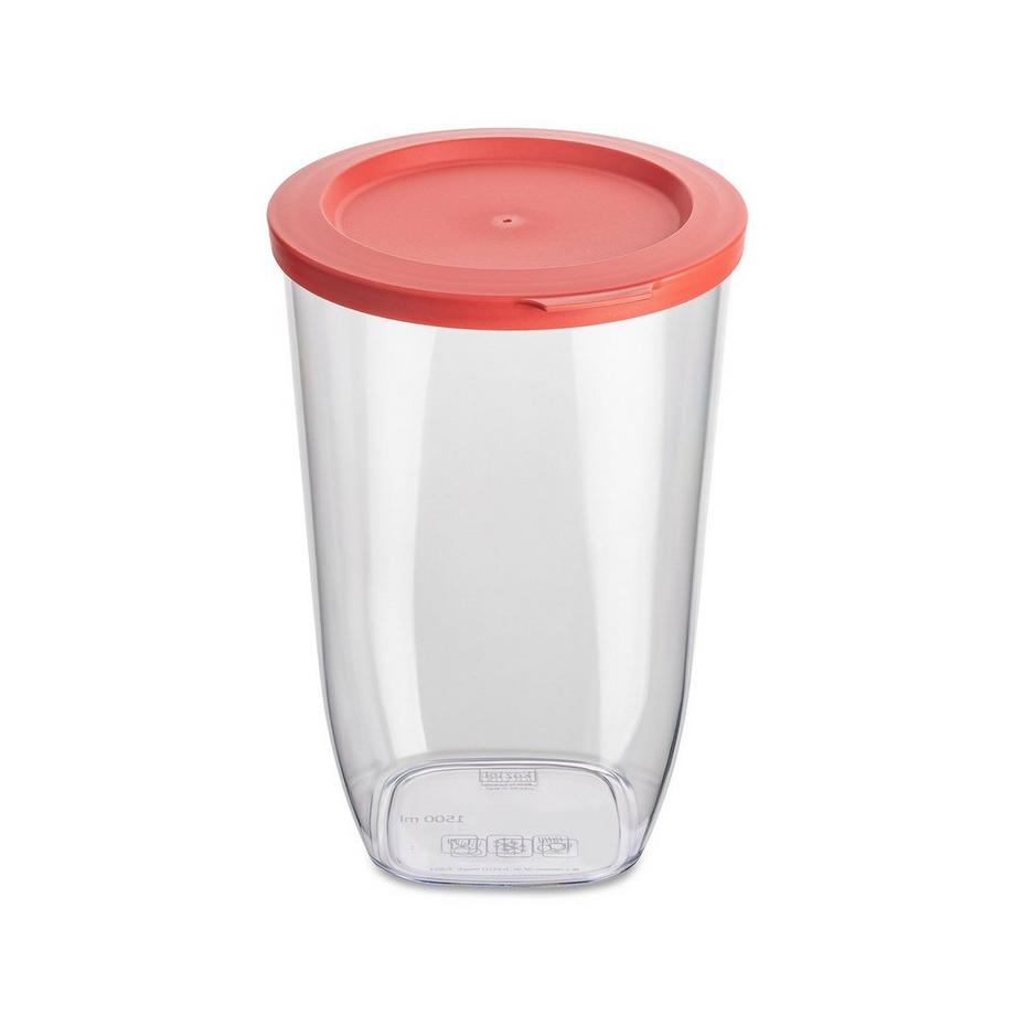 koziol  koziol Connect Dry M Rund Behälter 1,5 l Pink, Transparent 1 Stück(e) 
