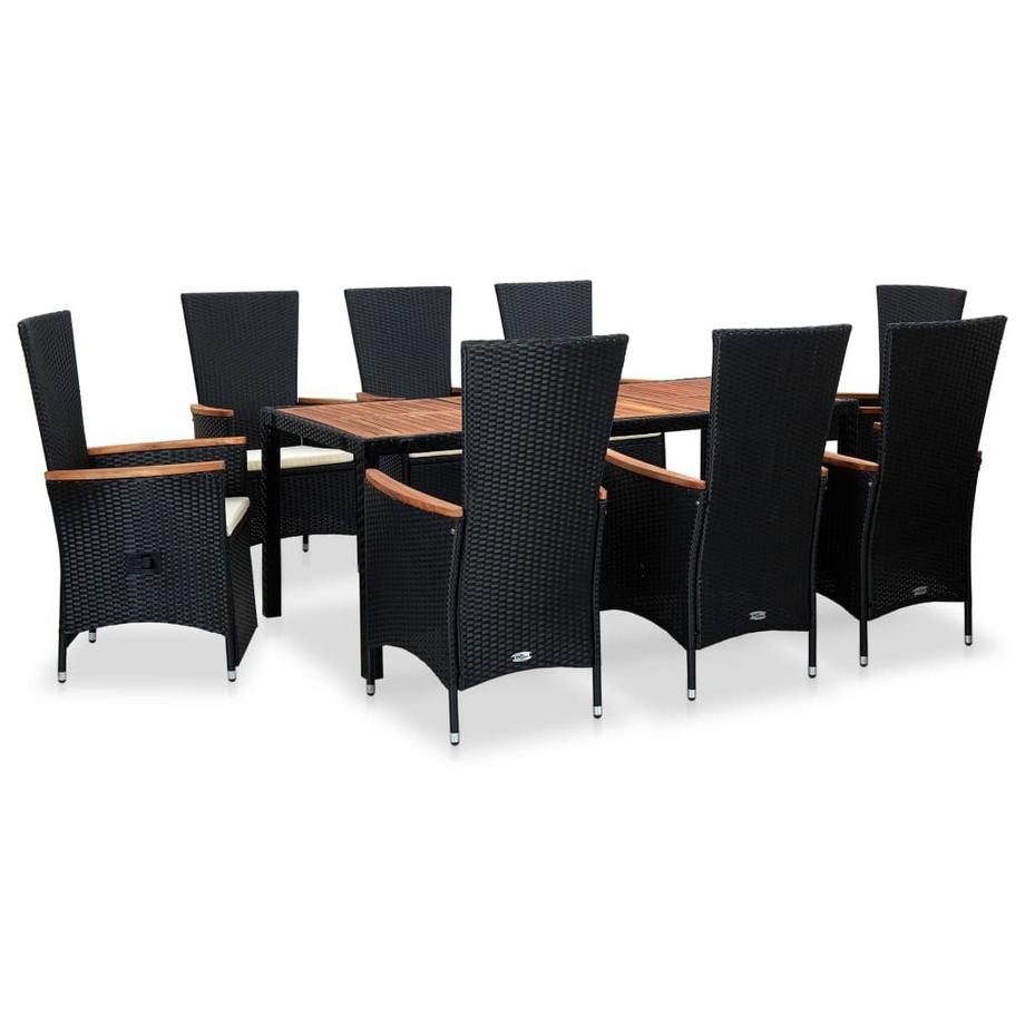 Ensemble à dîner d'extérieur rotin synthétique