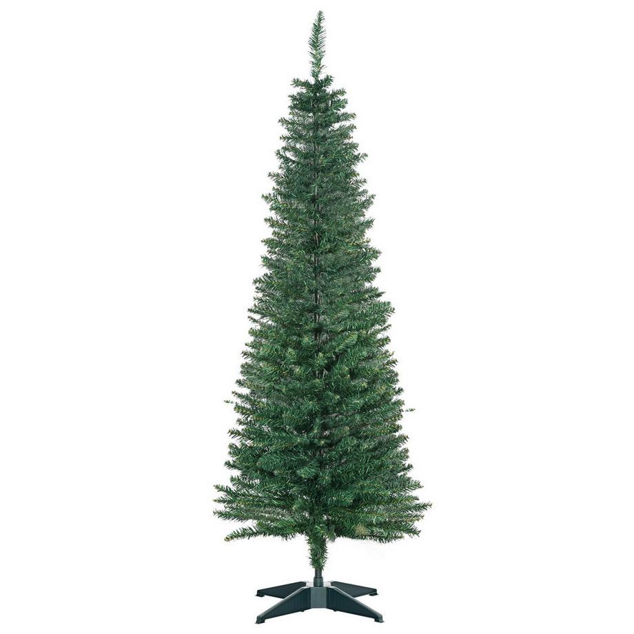Sapin de Noël 1,5 m sapin artificiel avec support démontable, 294 branches, PVC vert Ø46 cm pour décoration festive