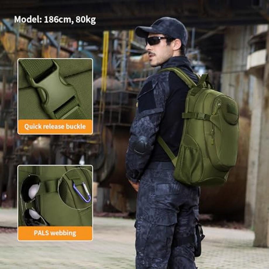 Only-bags.store Taktischer Militär Wasserdichter Mini Tagesrucksack  