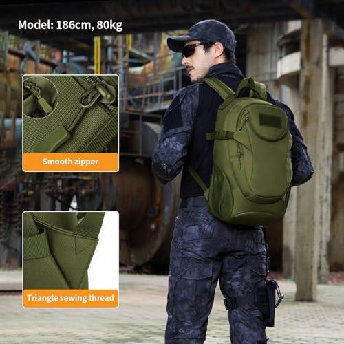 Only-bags.store Taktischer Rucksack Schultasche Militär Schulranzen Tagesrucksack wasserdicht Mini Erwachsene Tagesrucksack Sportrucksack Trekking-Rucksack für Outdoor-Sport Fitness Wandern  