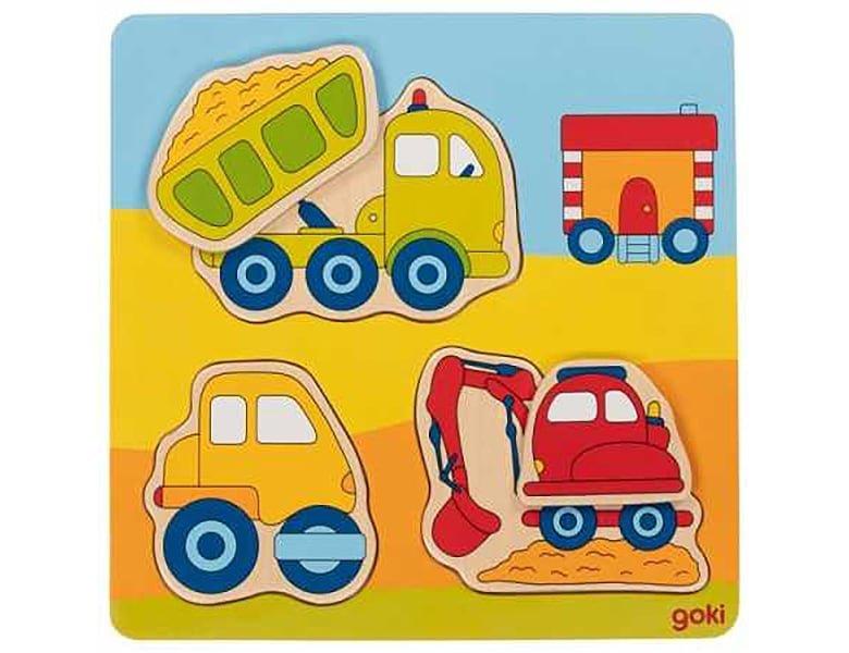 Image of Puzzle Einlegepuzzle 3D Effekt Baustelle (5Teile)