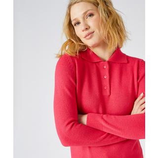 Damart  Pull col polo maille jersey souple. 