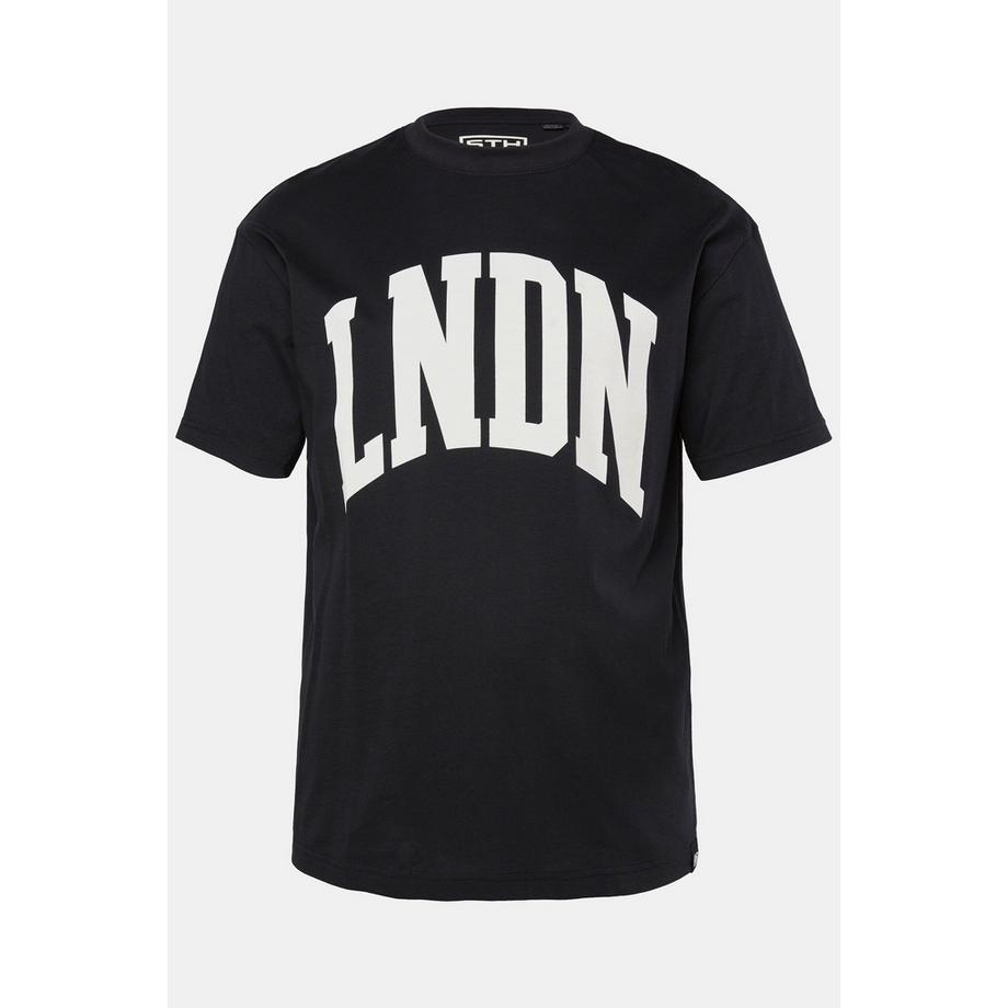 Sthuge Oversized Halbarm T-Shirt mit Brustprint  