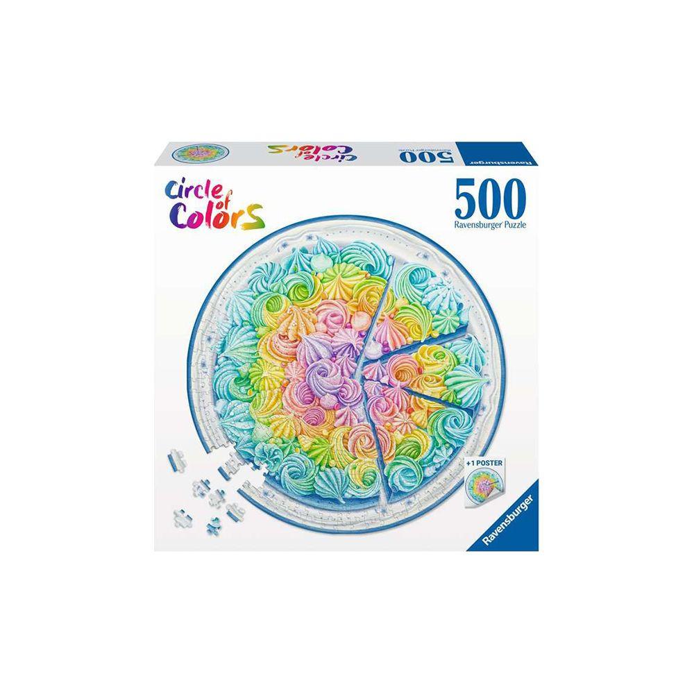 Image of Puzzle Circle of Colors Rainbow Cake (500Teile)