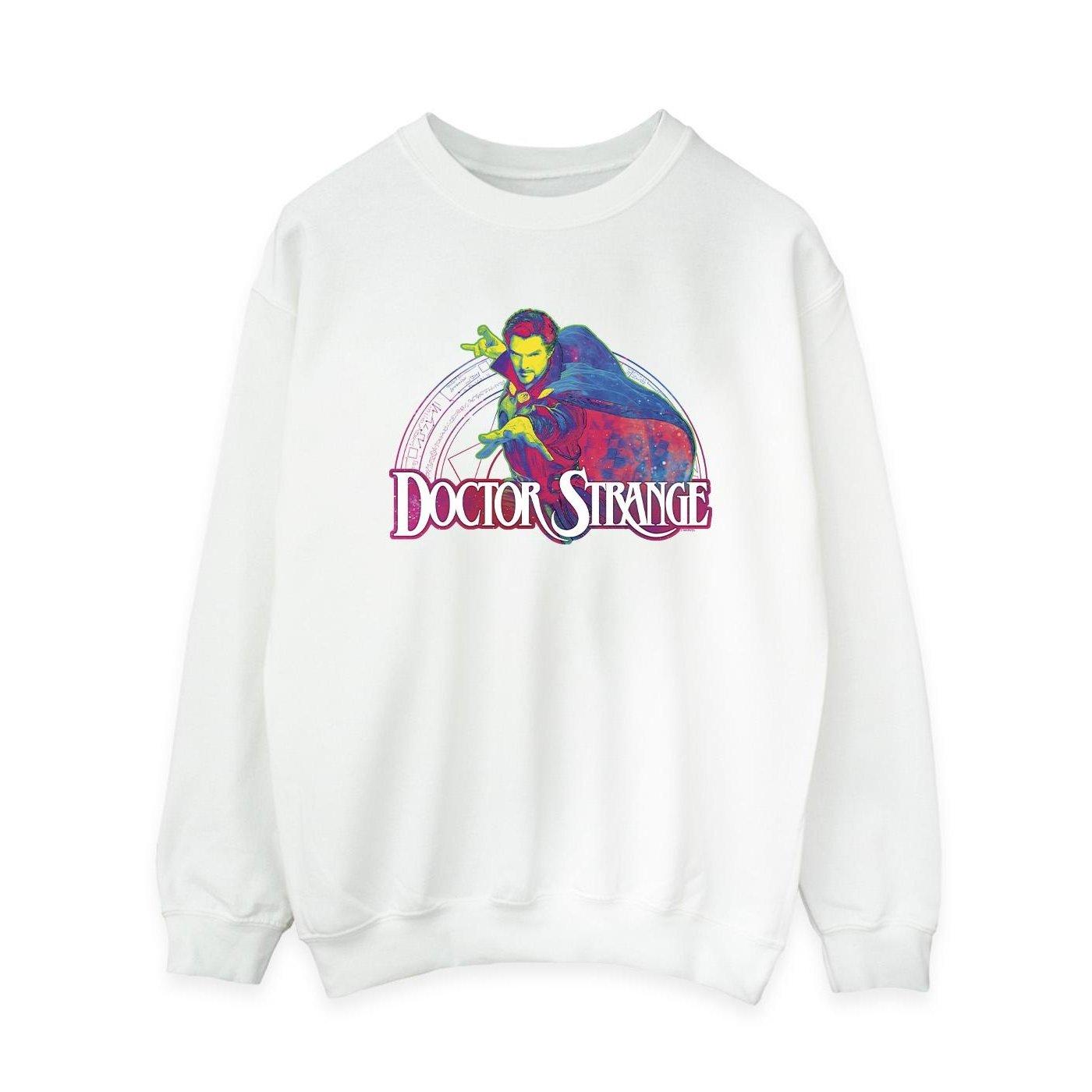 Image of Doctor Strange Pyschedelic Sweatshirt Damen Weiss S