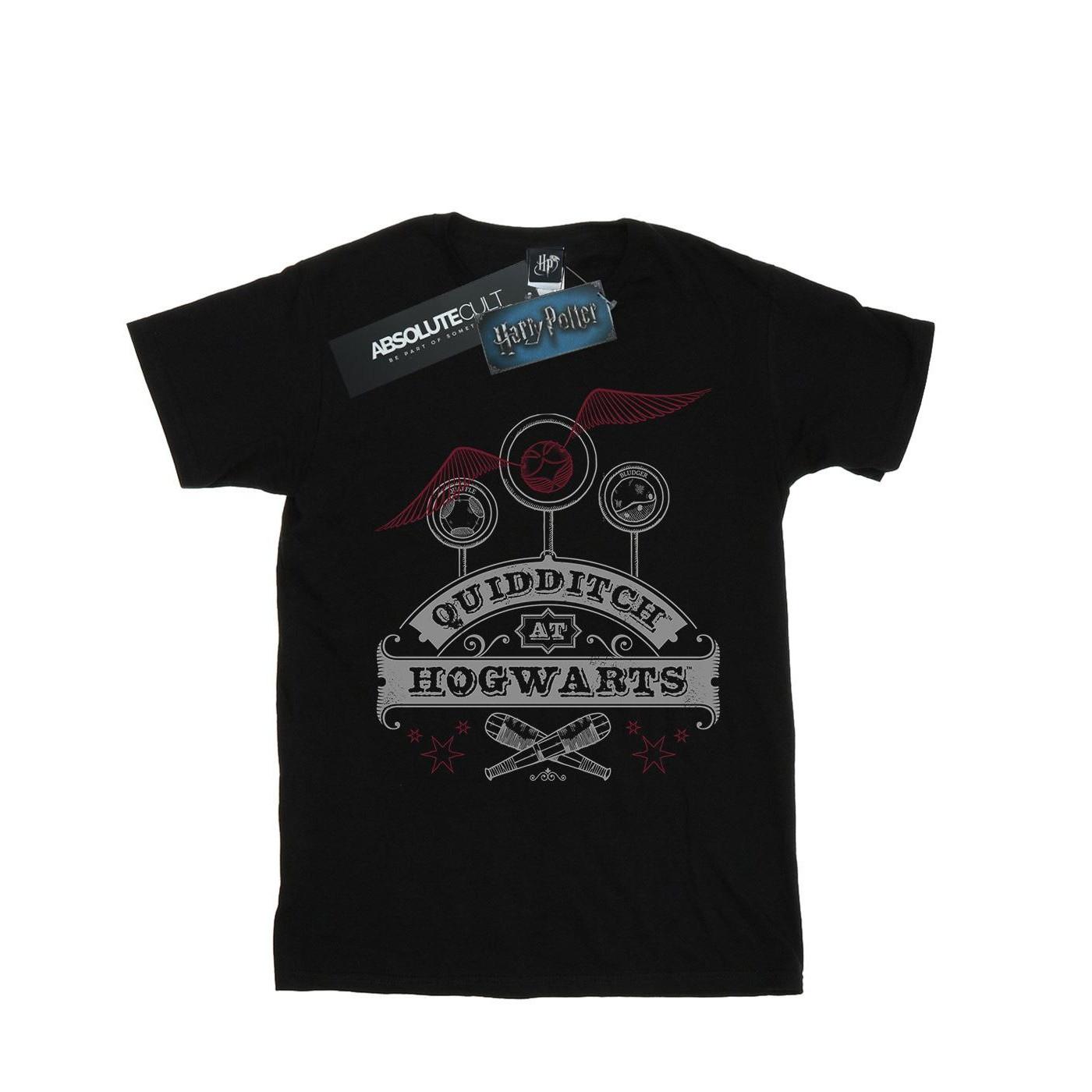 Image of Quidditch At Hogwarts Tshirt Herren Schwarz L
