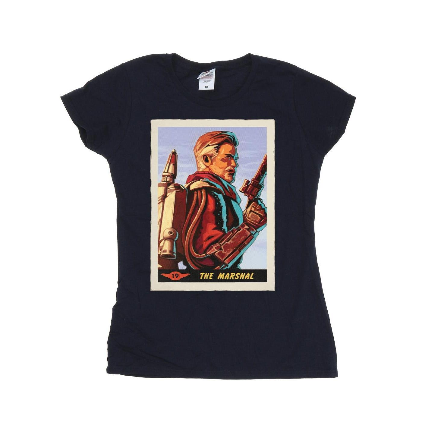 Image of The Mandalorian The Marshal Tshirt Damen Marine M