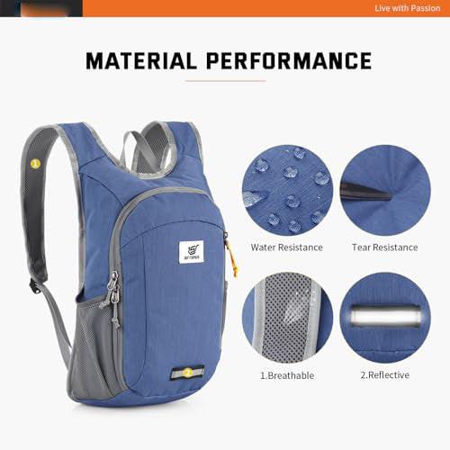 Only-bags.store Faltbarer Rucksack Ultraleichter Tagesrucksack Wasserdichter Tagesrucksack Reiserucksack Wanderrucksack für Wanderungen Städtereisen  