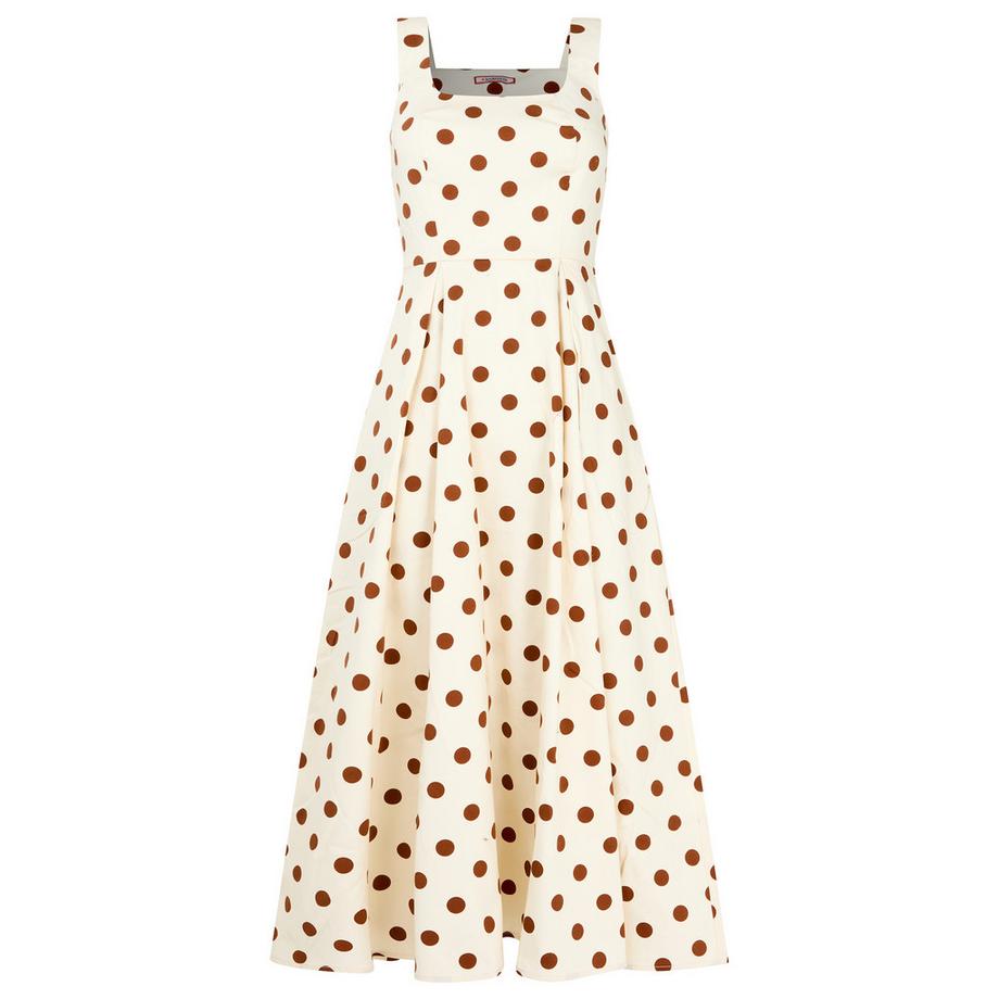 Joe Browns Abito a pois con scollo quadrato e gonna plissettata  