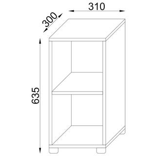 VCM Holz Badschrank Benas-2  